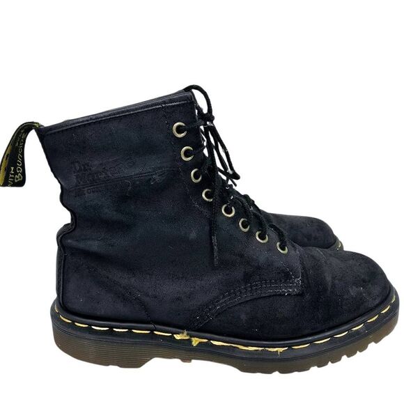 Dr. Martens Shoes - Doc Martens Suede Lace Up Leather Combat Boots 8.5 Wide